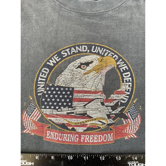 Vintage 90s Operation Enduring Freedom tee Size XL with a patriotic design - Picture 2 of 7